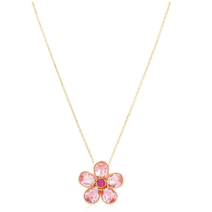 Swarovski Florere Pendant Gold Shiny Pink
