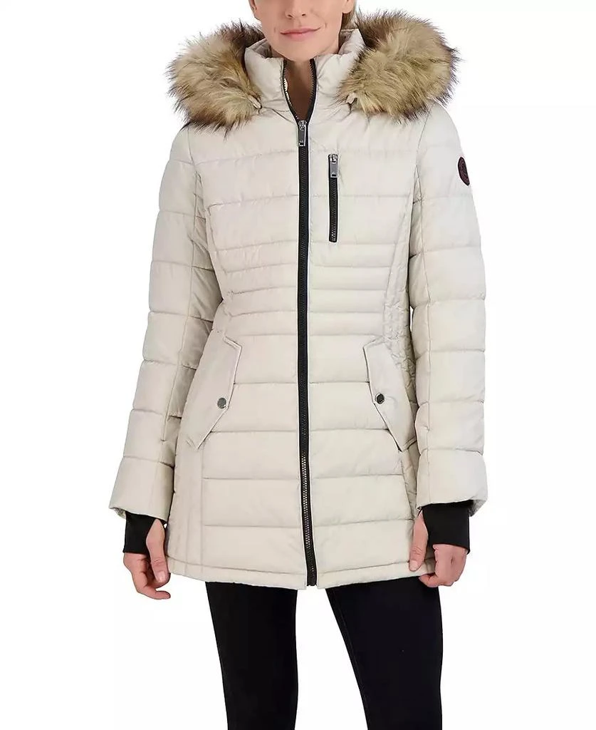 HFX Women's Heavyweight Box Quilted Winter Puffer Parka Jacket 1