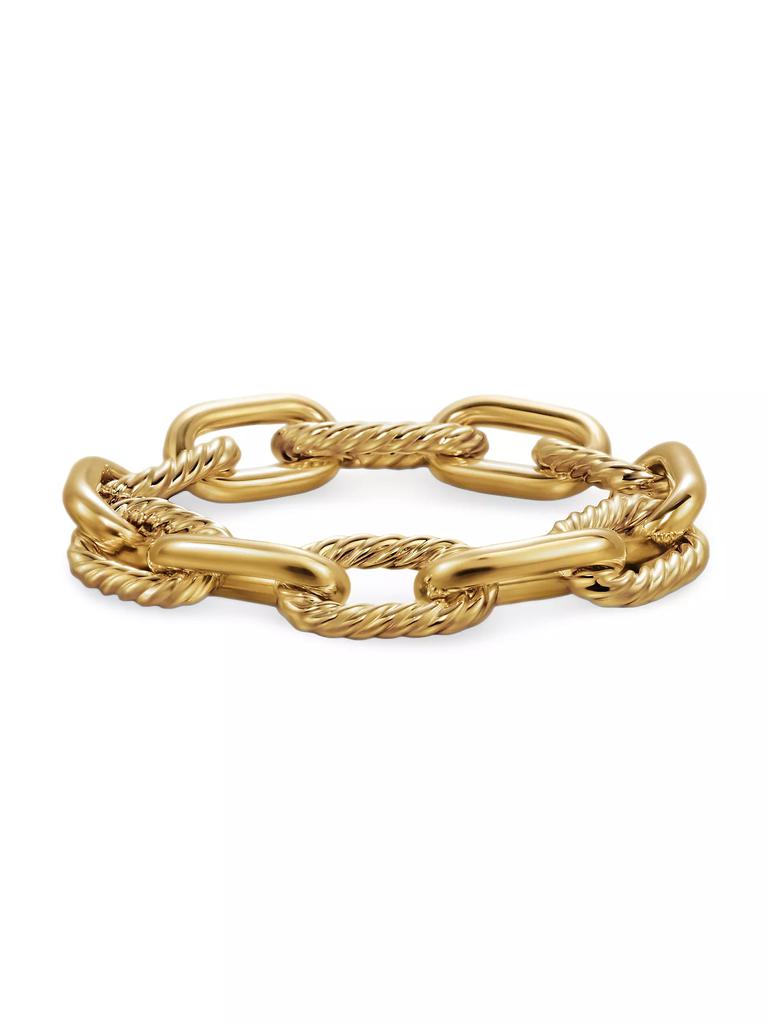 David Yurman DY Madison Chain Bracelet in 18K Yellow Gold, 13.5MM