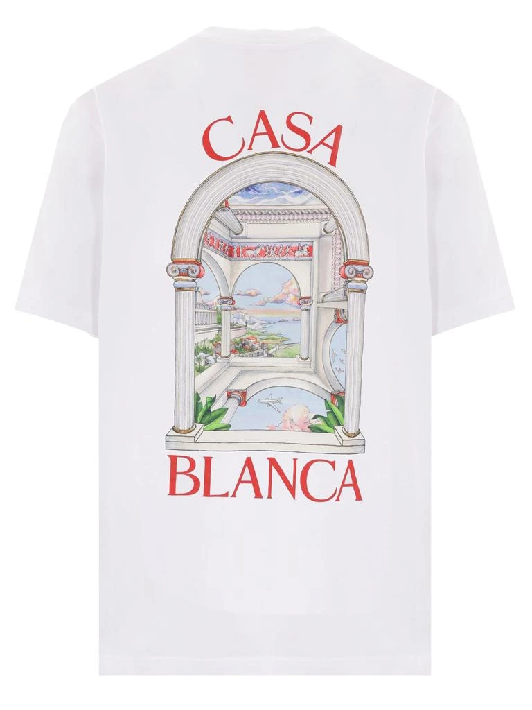 Casablanca White Cotton Jersey T-shirt 2