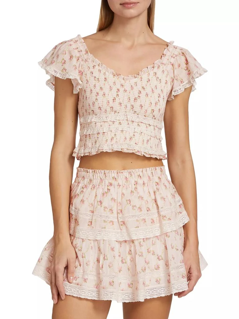 LOVESHACKFANCY Beaming Crop Top 3