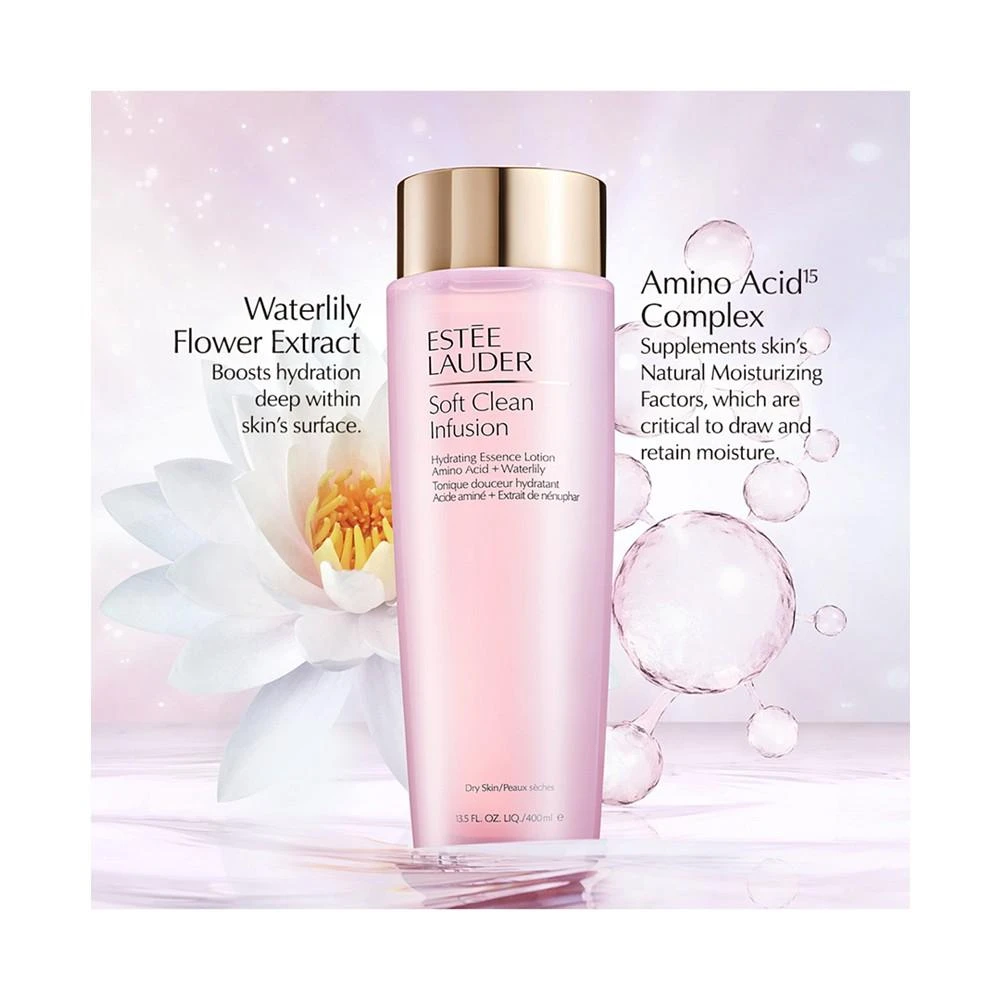 Estée Lauder Soft Clean Infusion Hydrating Essence Lotion With Amino Acid & Waterlily, 13.5 oz. 4