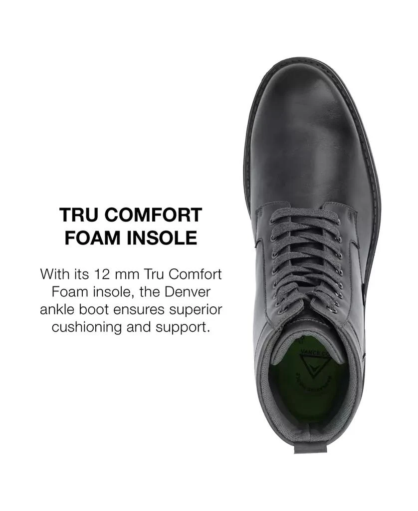 Vance Co. Men
s Denver Tru Comfort Foam Plain Toe Lace-Up Ankle Boots 6