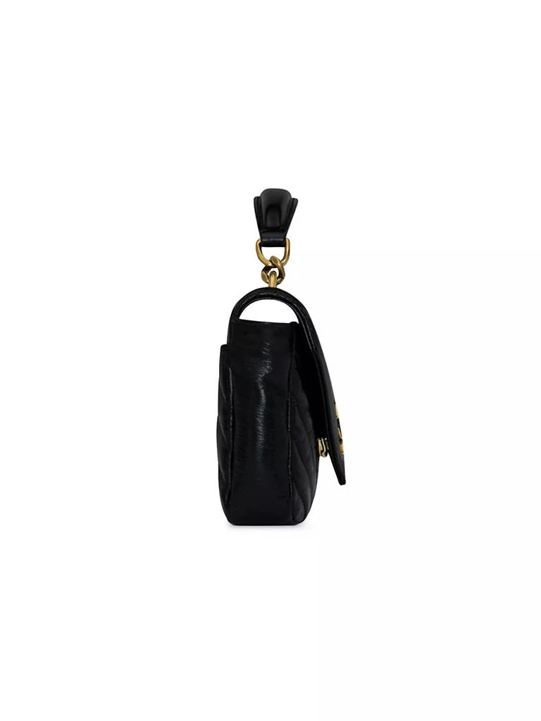 Yves Saint Laurent Mini College Chain Bag in Shiny Crackled Leather 5
