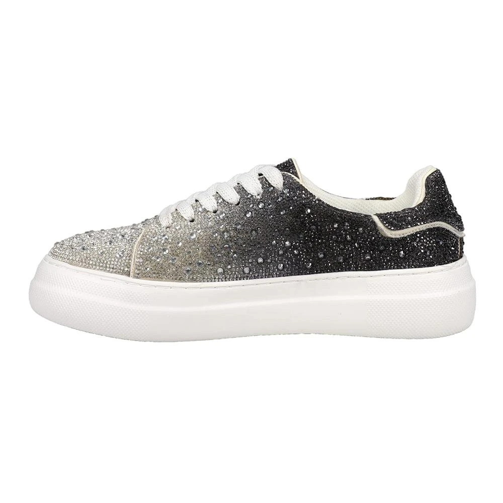 Corkys Bedazzle Rhinestone Lace Up Platform Sneakers 3