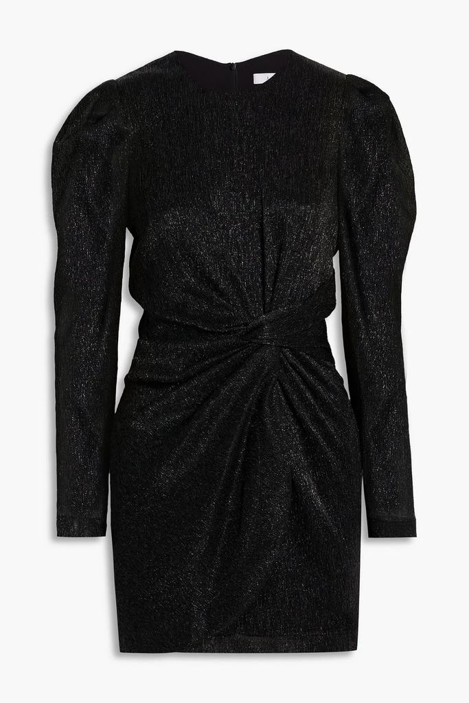 IRO Nowen twisted metallic tulle mini dress 1