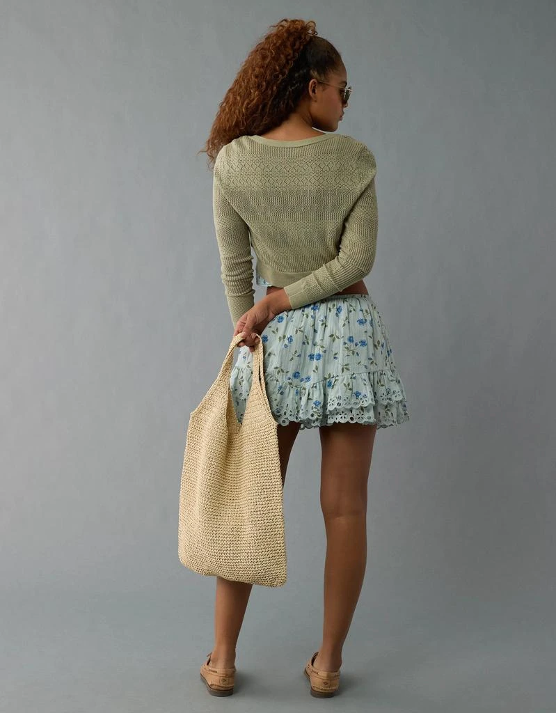 AE AE Pointelle V-Neck Cardigan 2