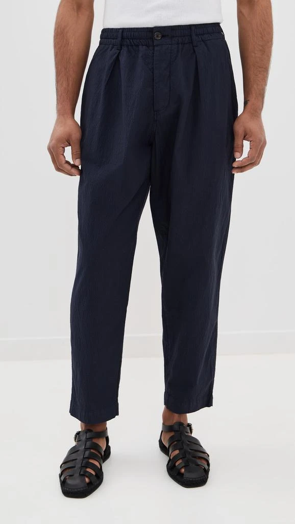 Universal Works Seersucker Pleated Track Pants 6