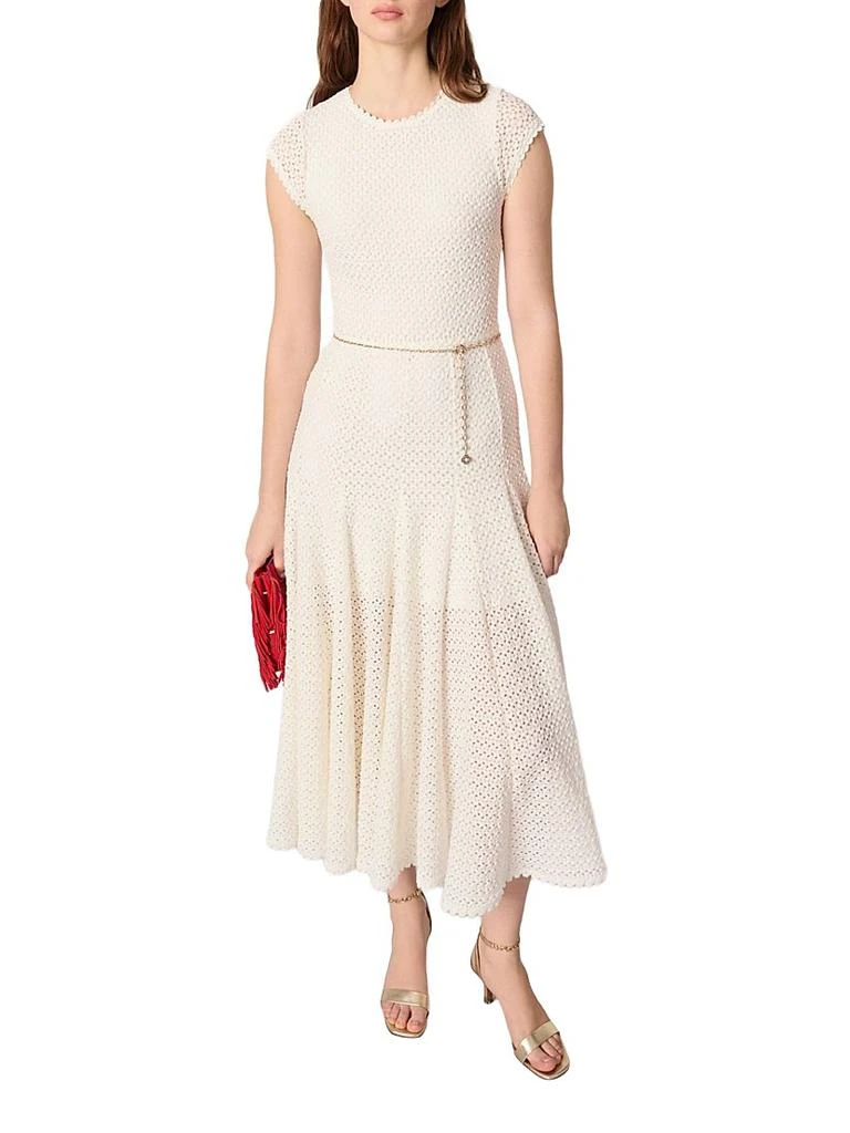 brown dress knit Compact Ultra Stretch Knit Dress With Cut Out Back Brown / 14 / R125UK1656