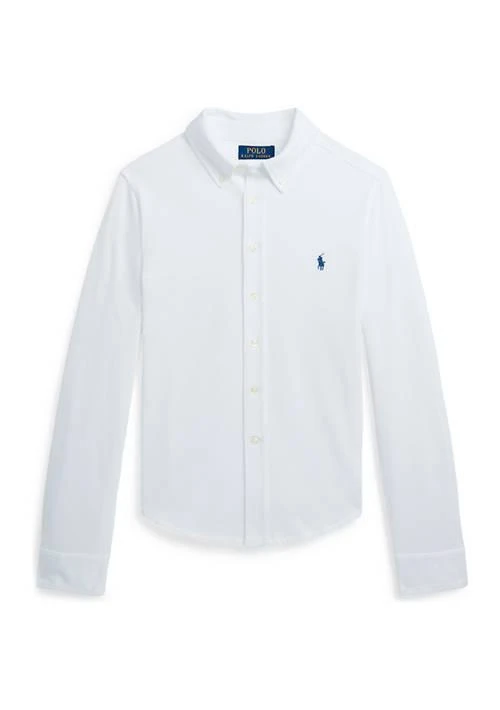 Ralph Lauren Lauren Childrenswear Boys 8 20 Featherweight Cotton Mesh Shirt 1