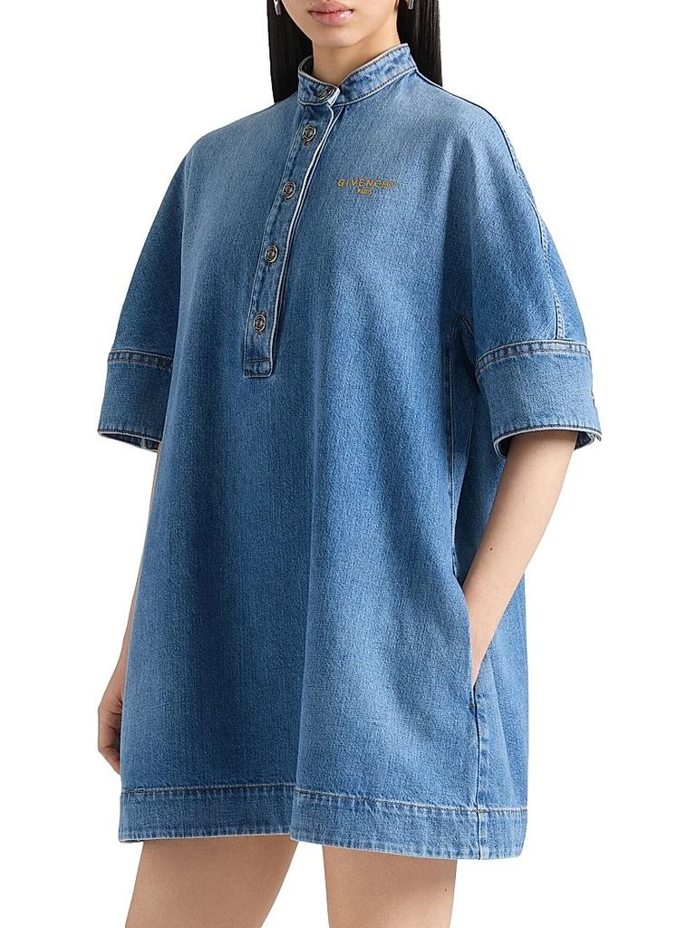 Givenchy Shirt Dress in Washed Denim 4