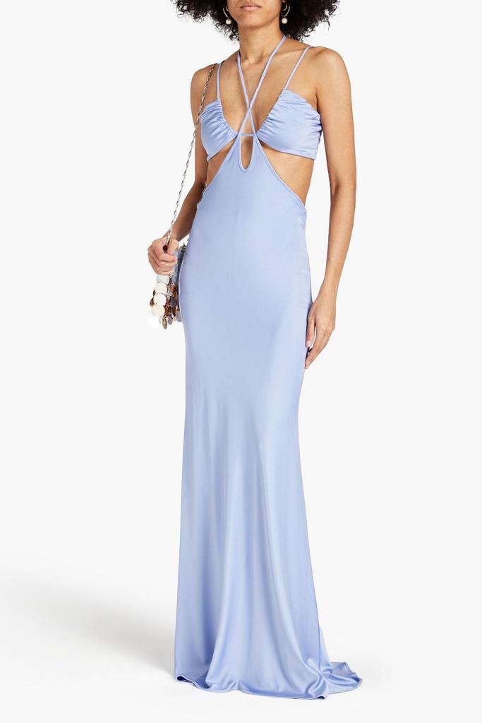 ET OCHS Genesis cutout stretch-satin jersey gown