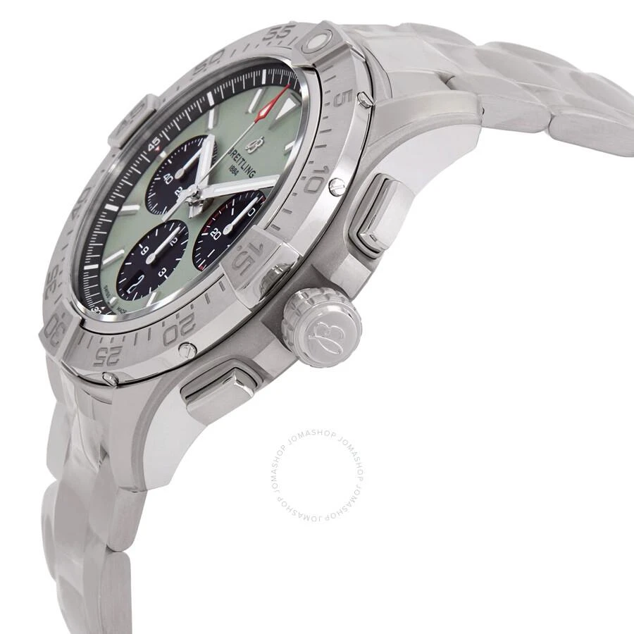 BREITLING Avenger B01 44mm Chronograph Automatic Green Dial Men's Watch AB0147101L1A1 2