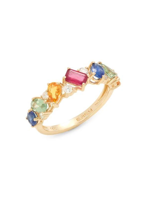 Effy 14K Yellow Gold 
Multi Stone Ring 1