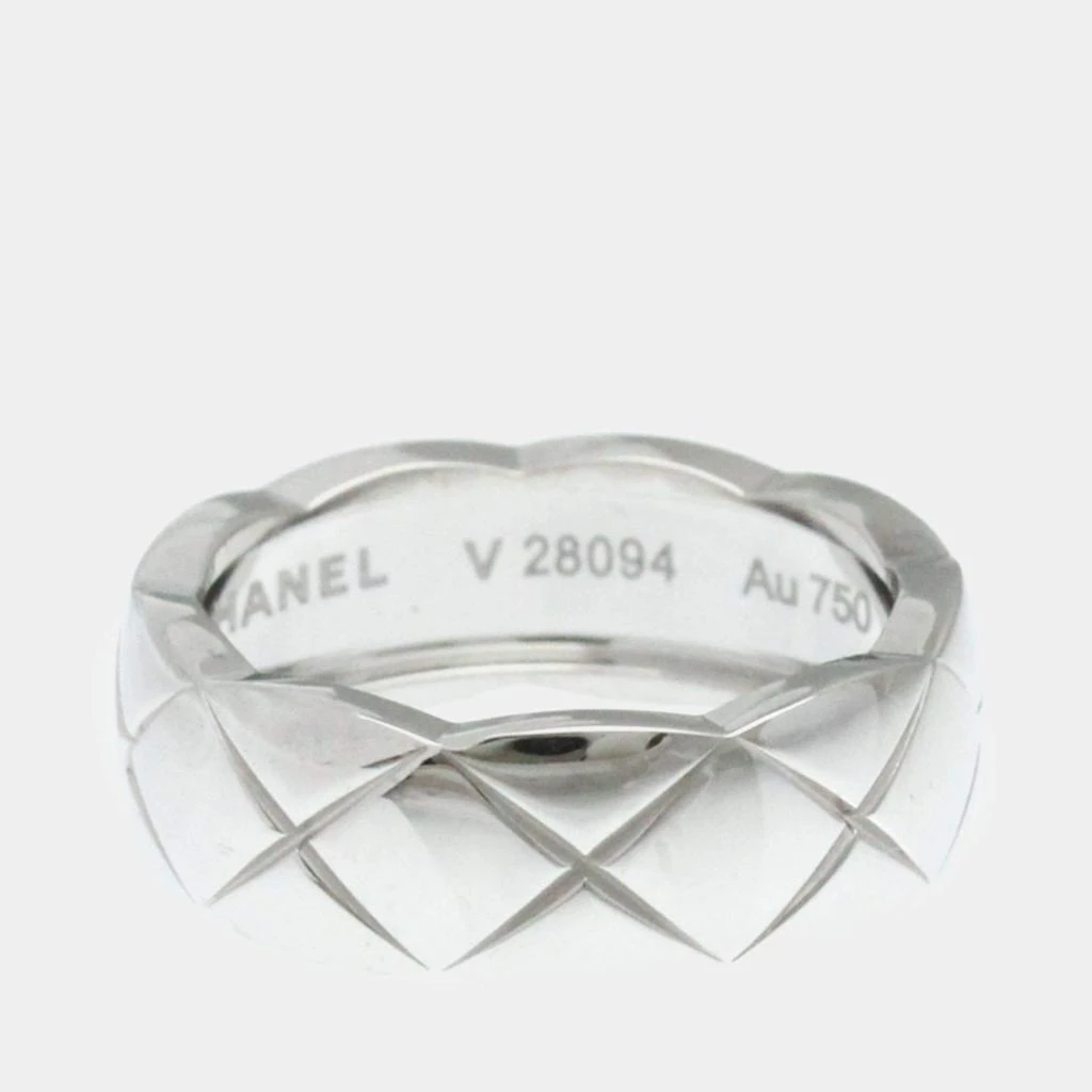 Chanel Chanel 18K White Gold Coco Crush Band Ring EU 51 3