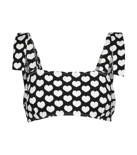 Alexandra Miro Audrey heart-print bikini top 1