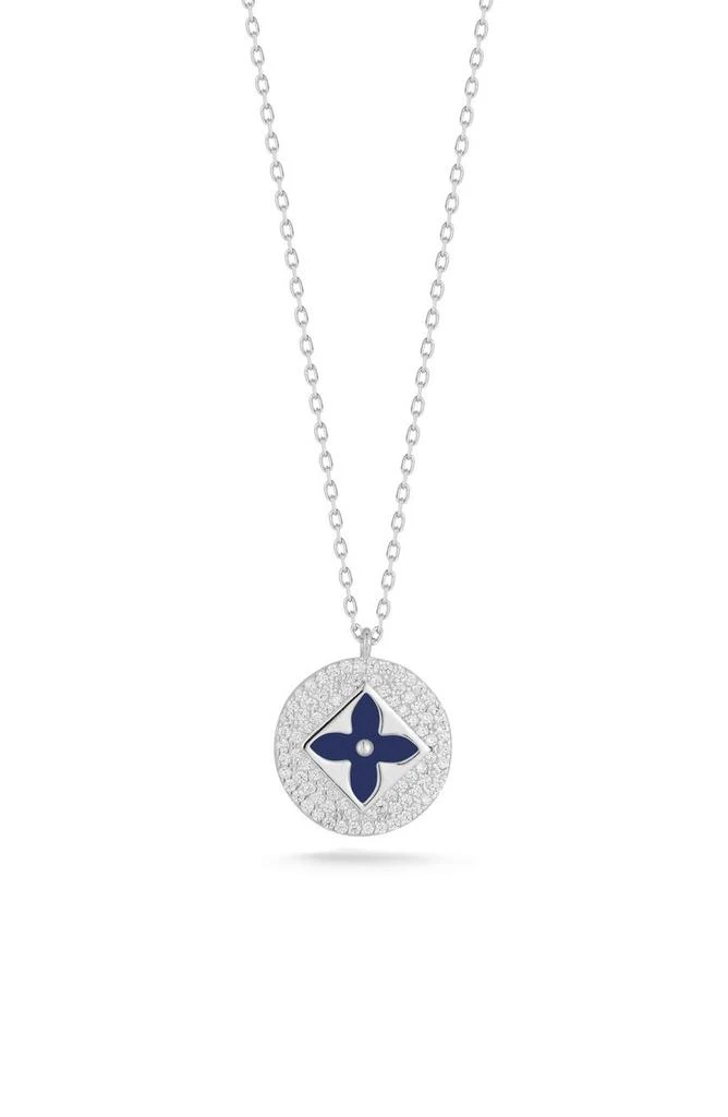 Sphera Milano Pavé Cubic Zirconia Round Pendant Necklace 1
