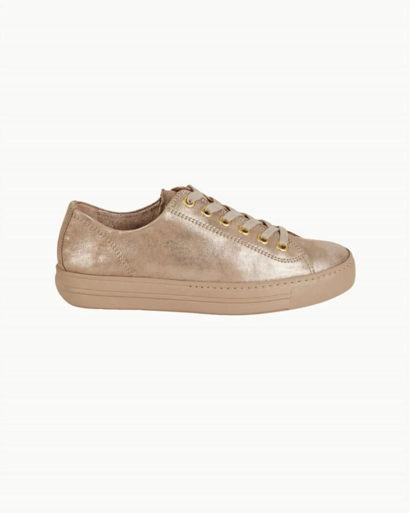 Paul Green Women's Hadley Sneaker In Champagne Glossy Antic 1