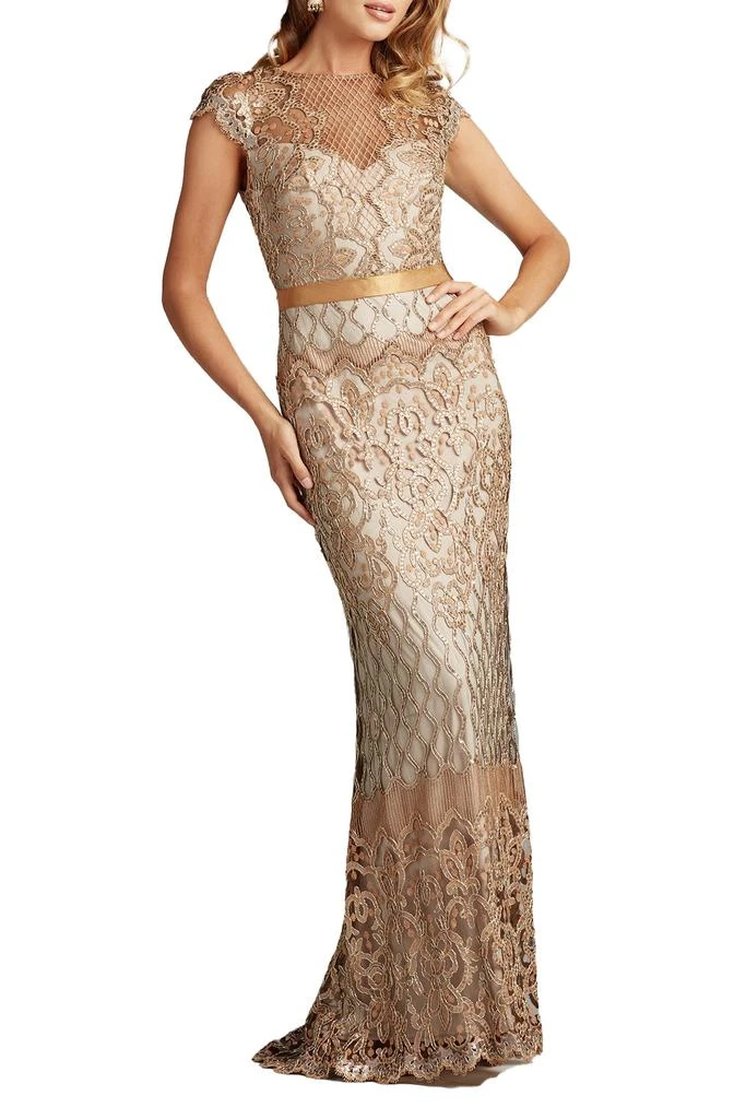 Tadashi Shoji Miranda Sequin Embroidered Gown 1