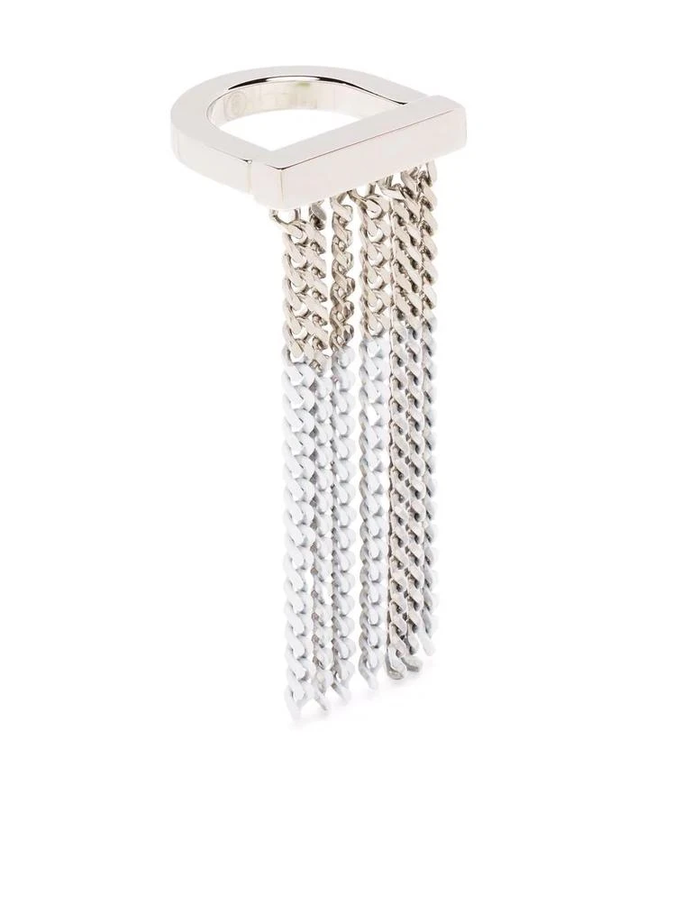 MM6 chain-tassel ring - women -  -  - Silver 1