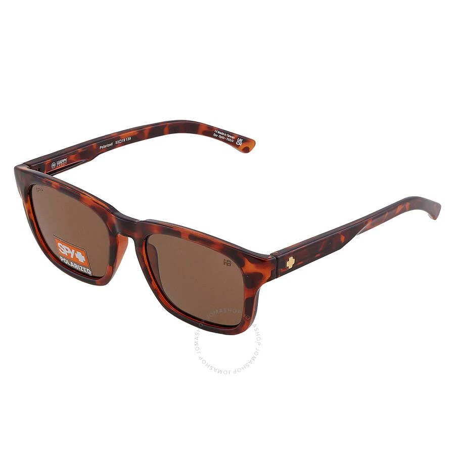 Spy SAXONY Happy Boost Bronze Polarized Square Unisex Sunglasses 6700000000222 3