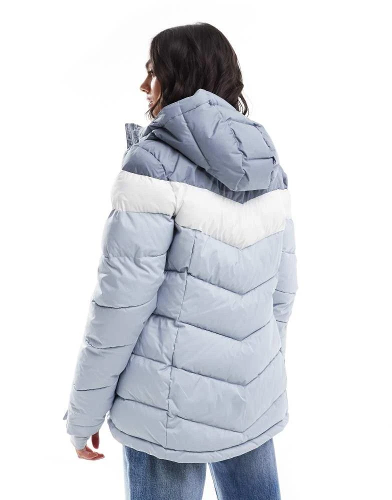 Columbia Columbia Abbott Peak II insulated ski jacket in cirrus grey and white 2