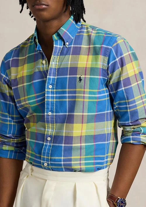 Ralph Lauren Classic Fit Plaid Oxford Shirt 3