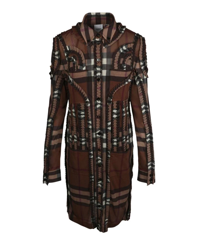 Burberry Pleated Button-down Shirt Dress 1