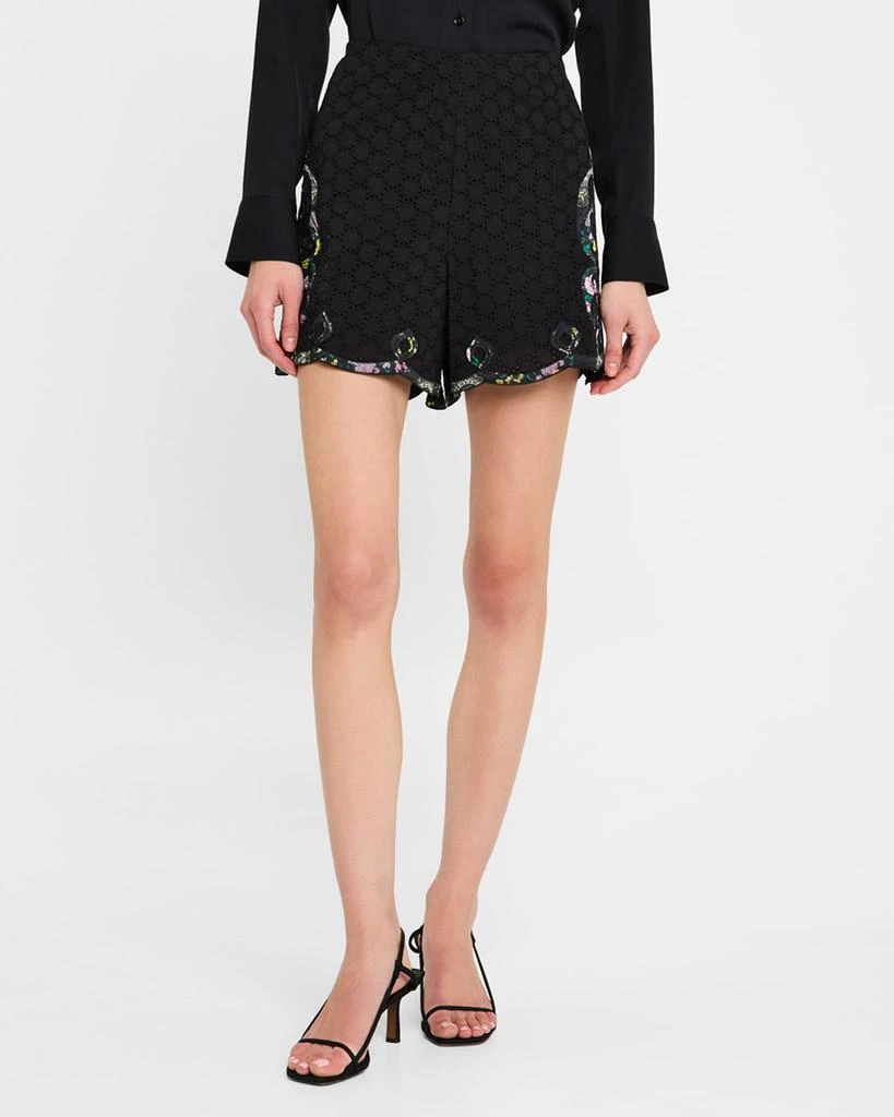 Kobi Halperin Kimberly Scalloped Eyelet Shorts 4