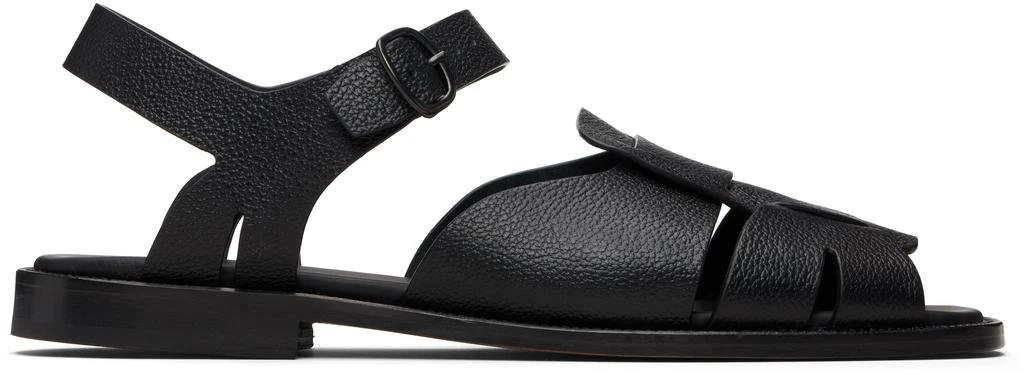 Hereu Black Roca 2 Grainy Veg Tanned Sandals