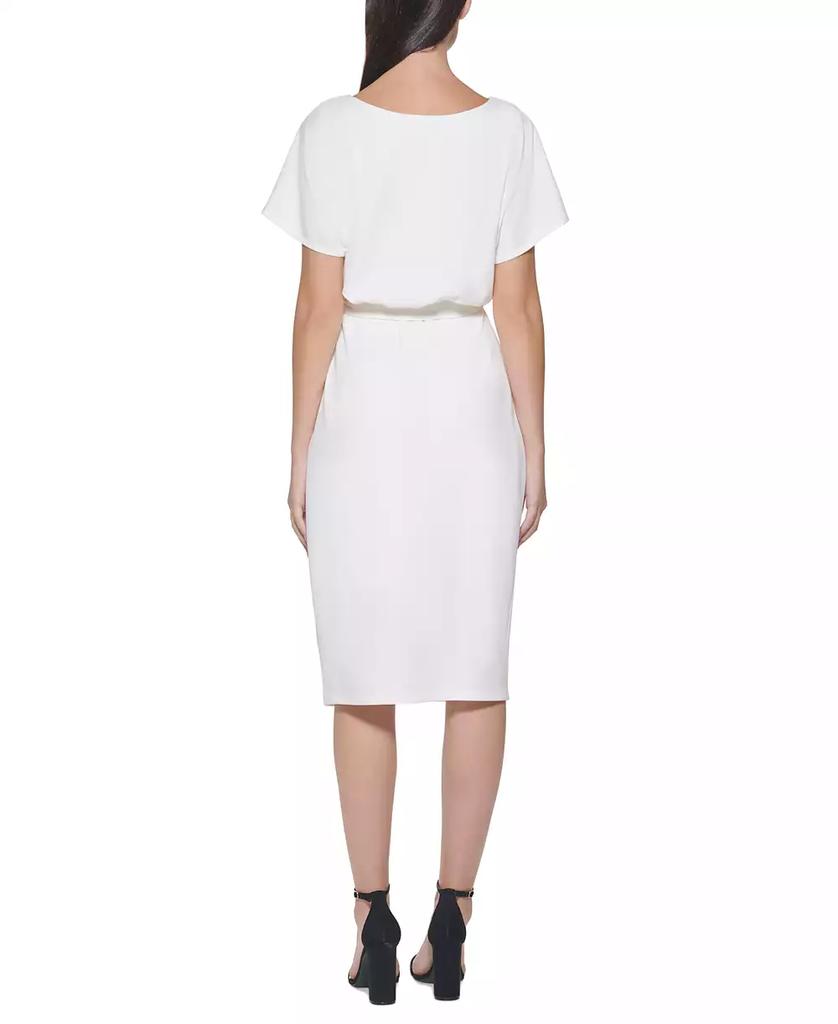 Kensie Blouson Wrap Dress
