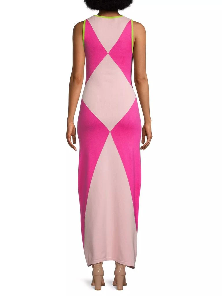Victor Glemaud Colorblock Knit Maxi Dress 5
