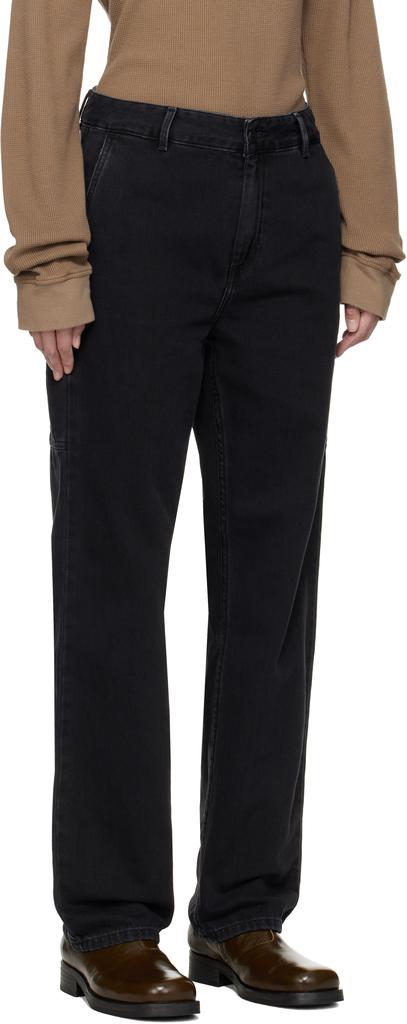 Carhartt WIP Black Pierce Pant Straight Jeans