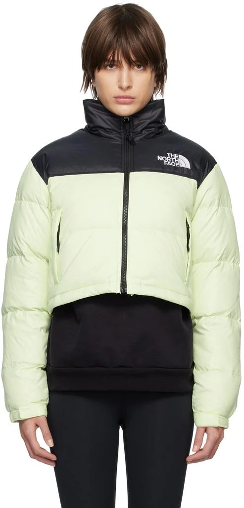 The North Face Green Nuptse Short Down Jacket 1