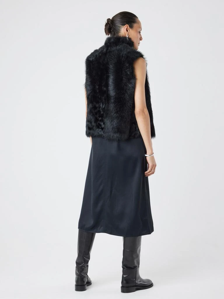 Gushlow & Cole Natural edge shearling gilet 4