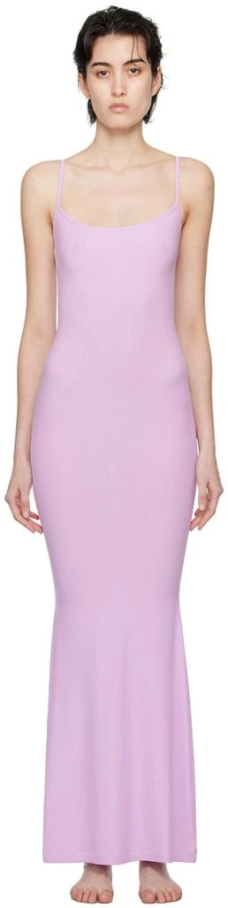 SKIMS Purple Soft Lounge Long Slip Maxi Dress 1