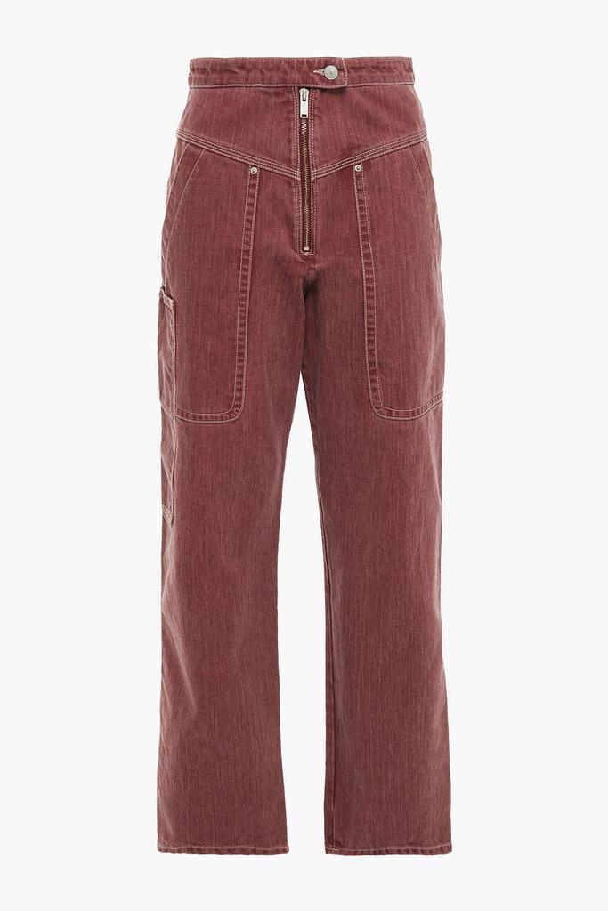 Isabel Marant Étoile Luke faded high-rise straight-leg jeans