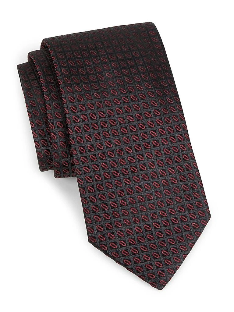 Canali Neat Silk Tie 1