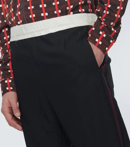 WALES BONNER Silk-trimmed wool pants 5
