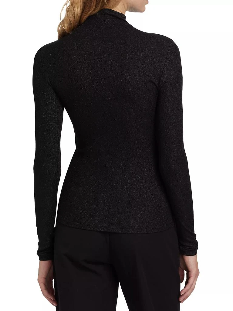 FRAME Metallic Turtleneck Top 5