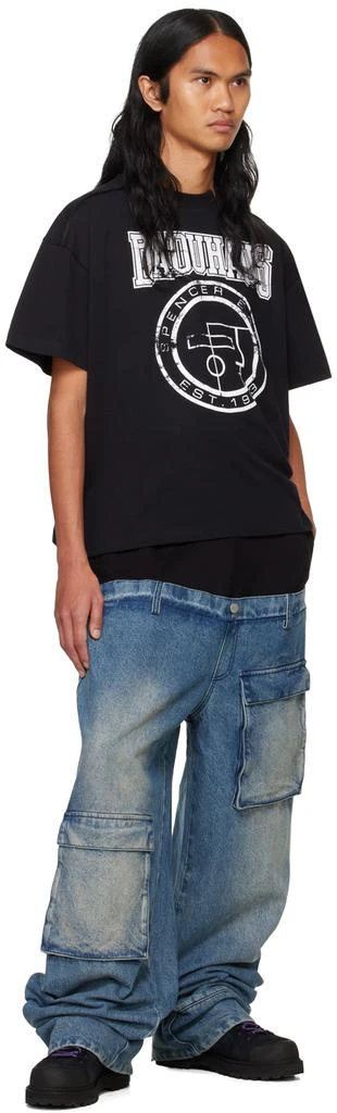 SPENCER BADU Blue Double Layered Jeans 4