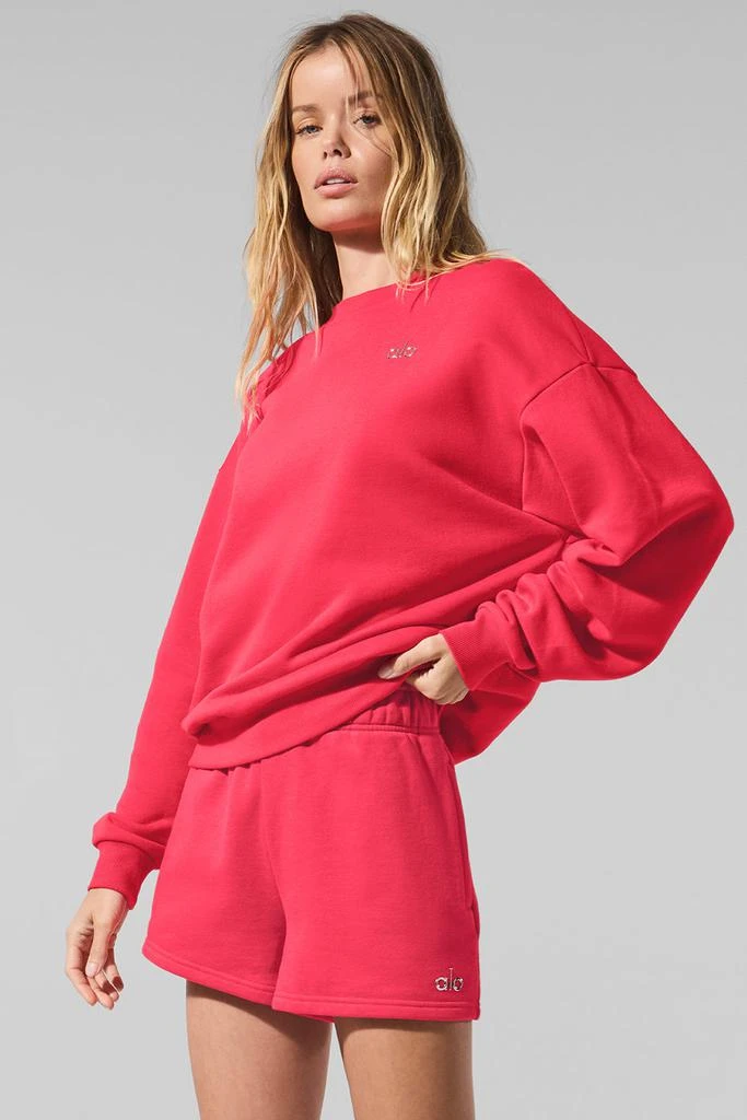 Alo Accolade Crew Neck Pullover - Candy Red 1