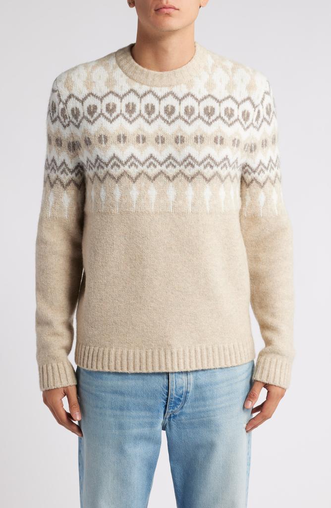 Treasure & Bond Fair Isle Jacquard Crewneck Sweater