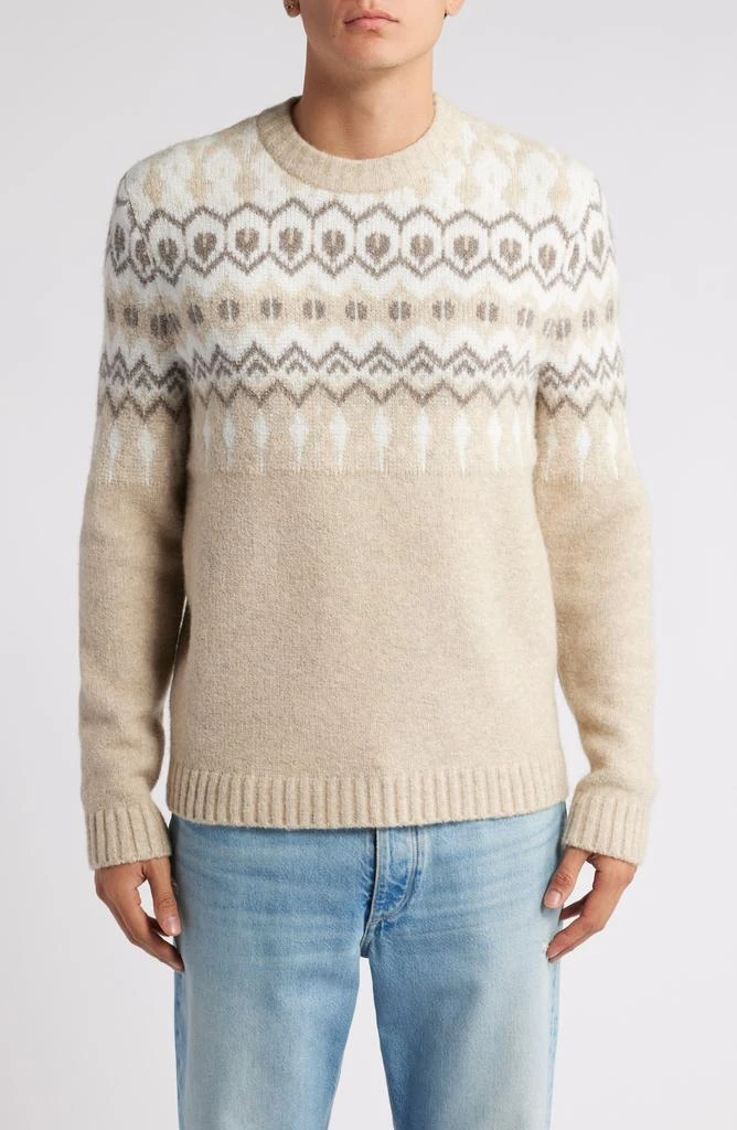 Treasure & Bond Fair Isle Jacquard Crewneck Sweater 1