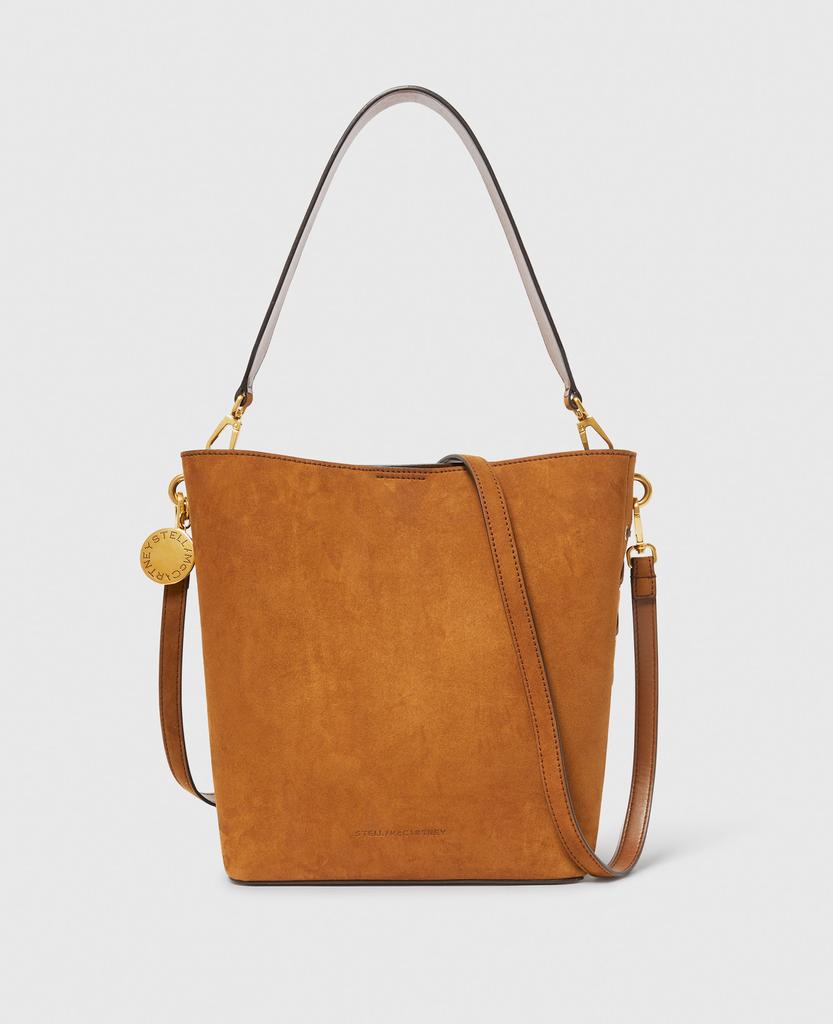 Stella McCartney Stella McCartney - Frayme Whipstitch Crossbody Tote Bag, Woman, Brandy