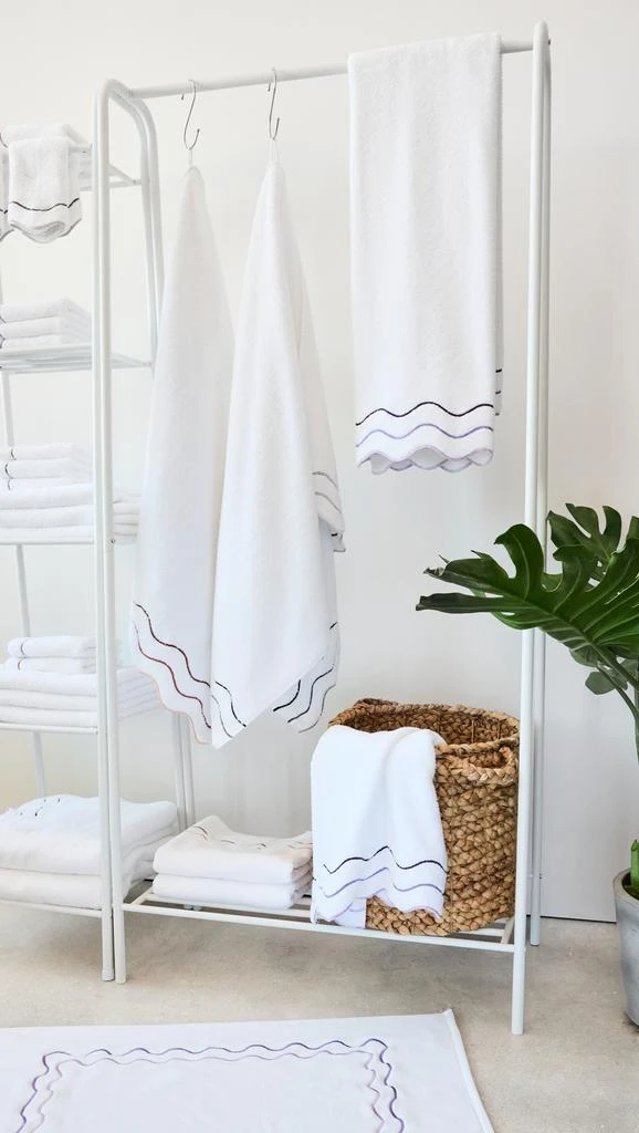 Kassatex Shopbop x Kassatex Scalloped Bath Mat 4
