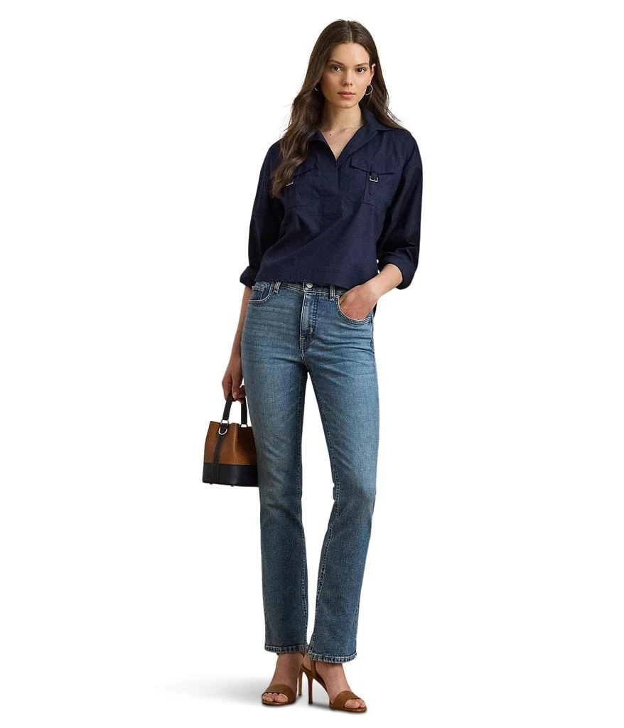 Ralph Lauren Buckle-Trim Cotton-Blend Shirt 4