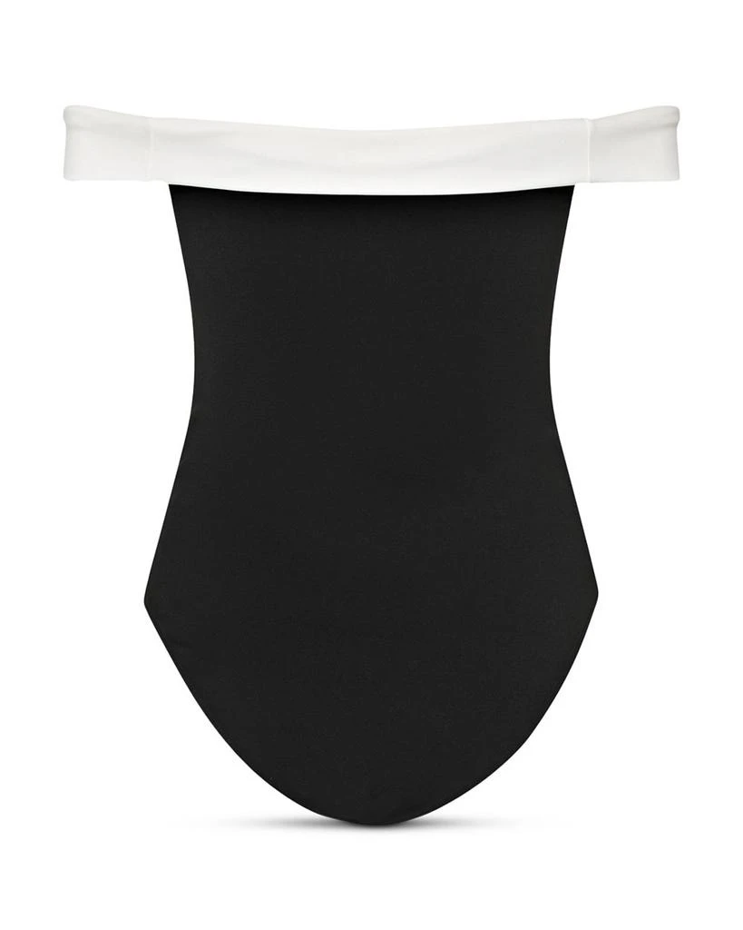 Milly Solid Off-the-Shoulder One Piece Swimsuit 4