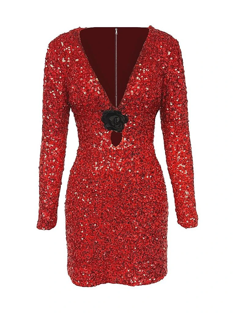 dress the population saks Dress The Population Women's Tanya Sequin Fringed Strapless Gown - Champagne