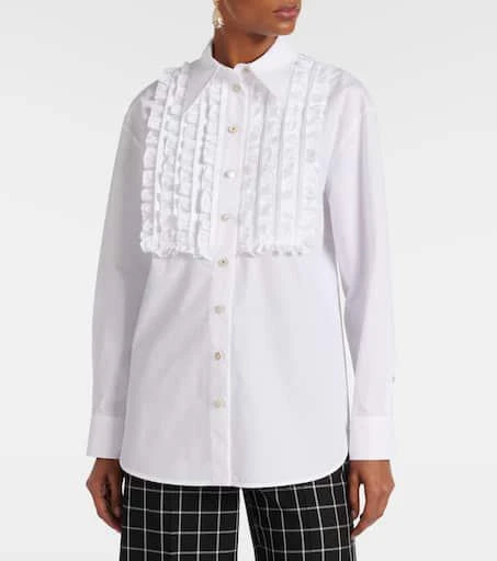 Valentino Ruffled cotton poplin shirt 6